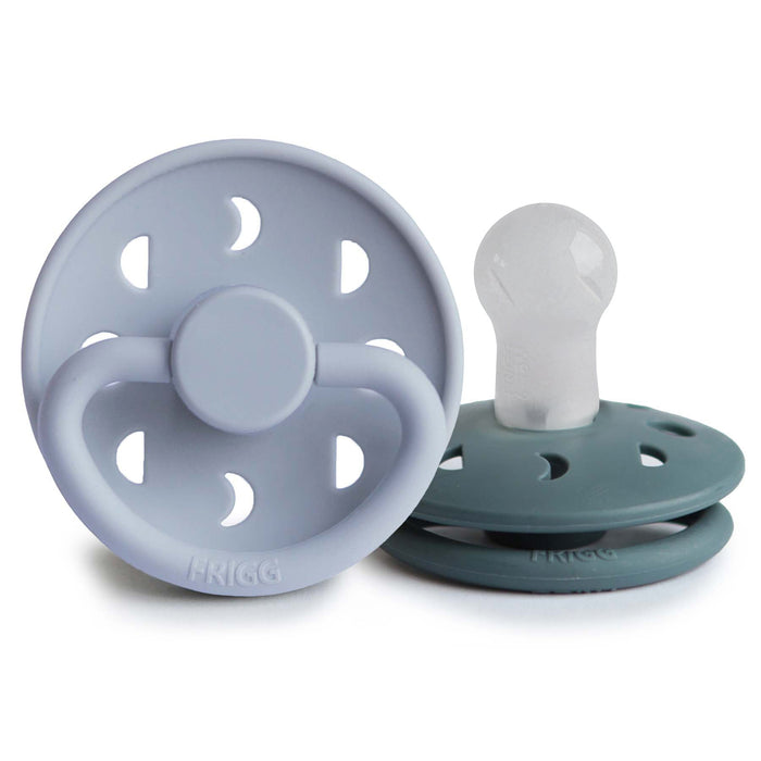 Mushie FRIGG Moon Silicone Pacifier 2-Pack