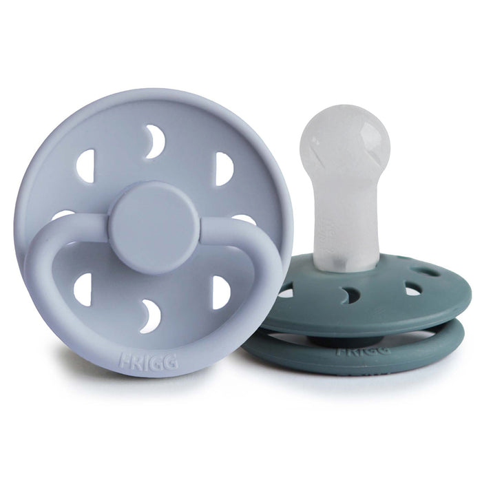 Mushie FRIGG Moon Silicone Pacifier 2-Pack