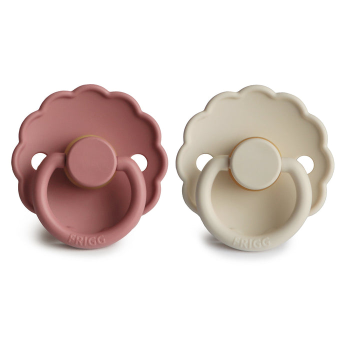 Mushie FRIGG Daisy Natural Rubber Pacifier 2-Pack