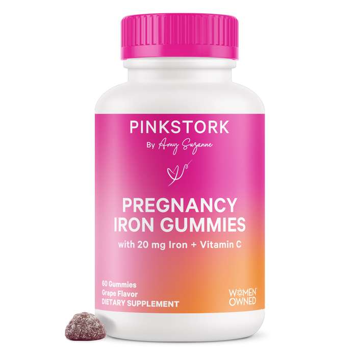 Pink Stork Pregnancy Iron Gummies