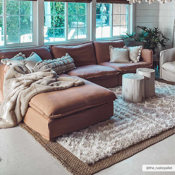 Hauteloom Prompton Cream Plush Area Rug