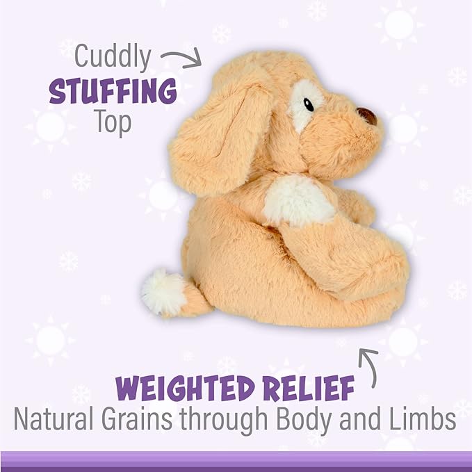 Warm Pals Puppy Warm Pal, Lavender Infused Heatable and Coolable Plush