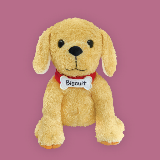MerryMakers Biscuit the Little Yellow Puppy Plush Doll & Book