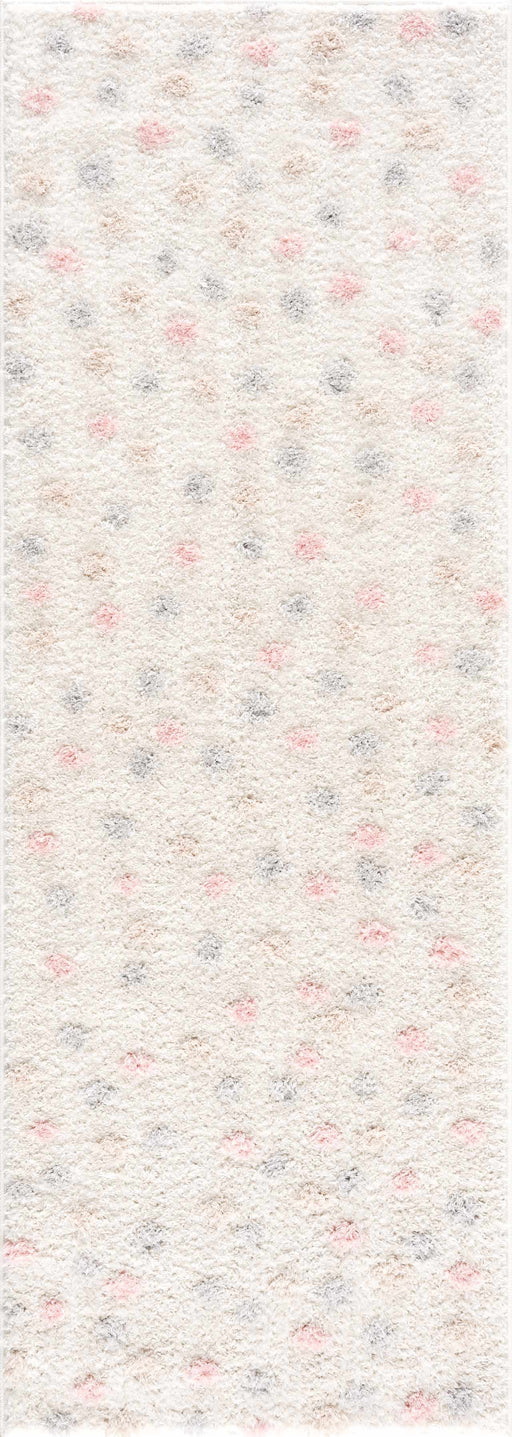 Hauteloom Cansu Pink & Cream Dotted Area Rug
