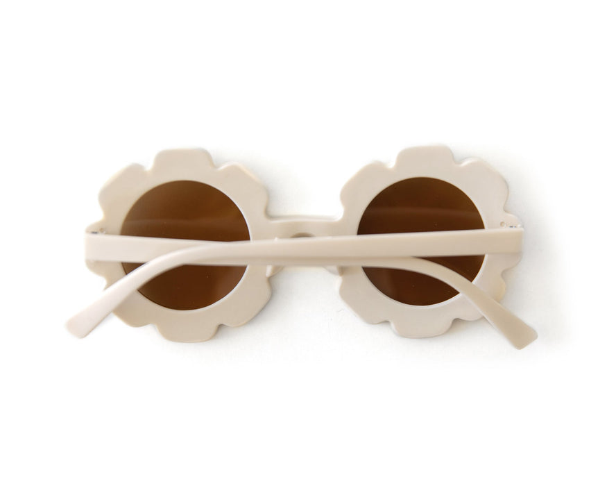 Reverie Threads Matte Flower Sunnies in Cream