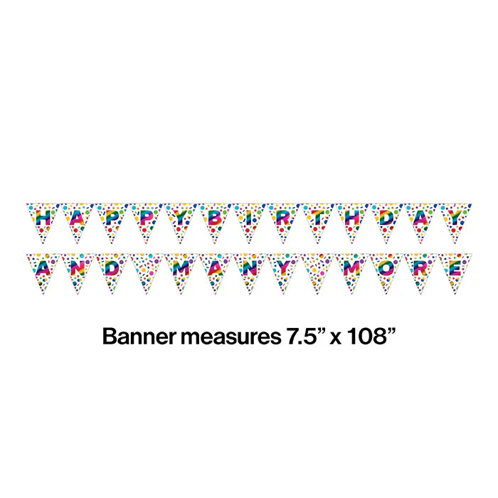 Party Decorations Rainbow Foil Birthday Party Kit for 8 (48 Total Items)