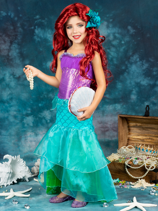 Mia Belle Girls Magical Mermaid Princess Costume Dress