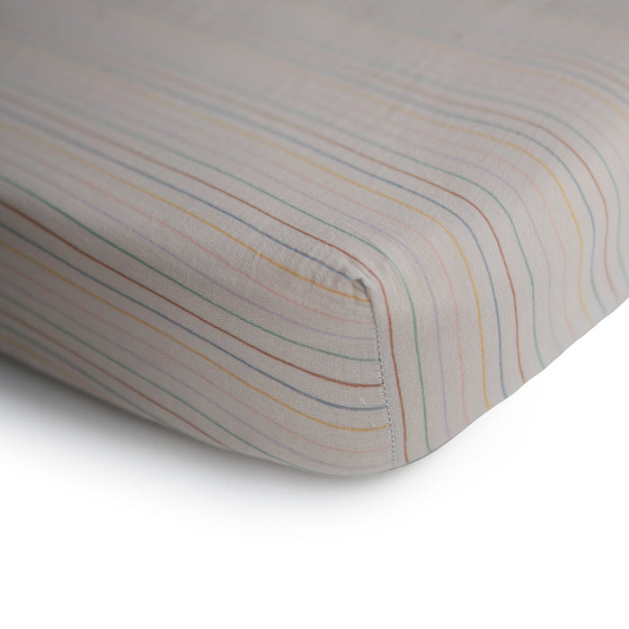 Mushie Extra Soft Muslin Crib Sheet