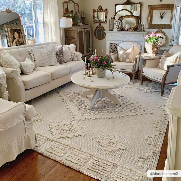 Hauteloom Rosales Cream High&Low Area Rug