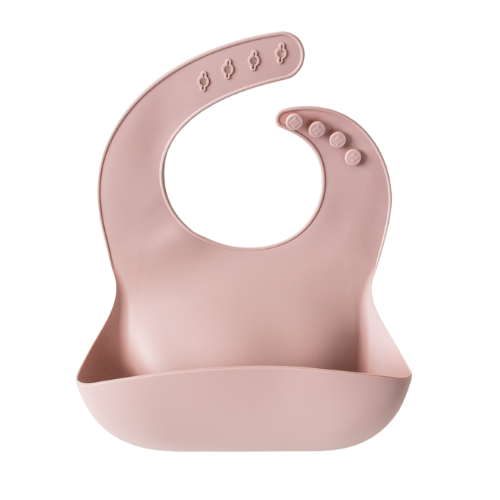 Babeehive Goods Dusty Rose Silicone Baby Bib