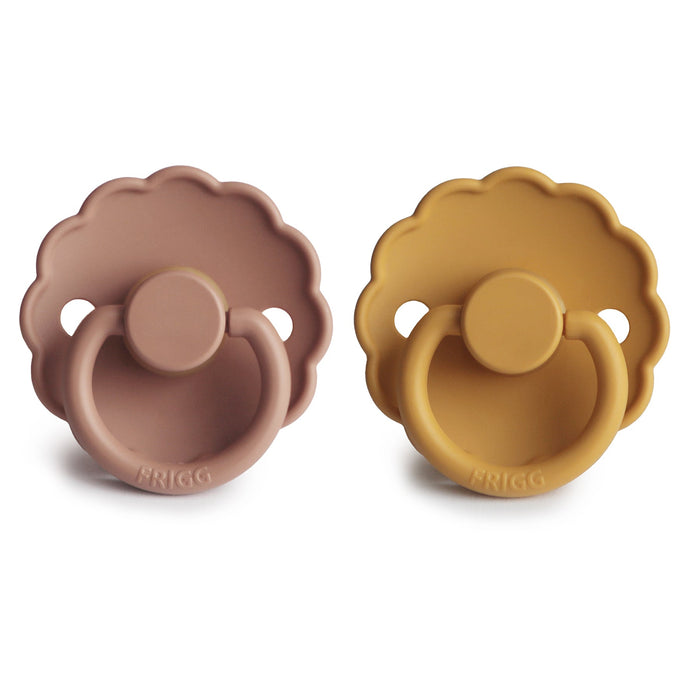 Mushie FRIGG Daisy Natural Rubber Pacifier 2-Pack