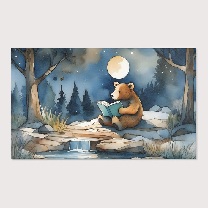 TeepeeJoy Nursery and Kids Bear Rug - Midnight Tale Teller