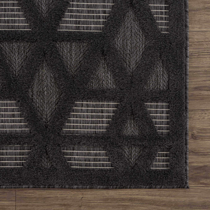 Hauteloom Nuri Black Outdoor Rug