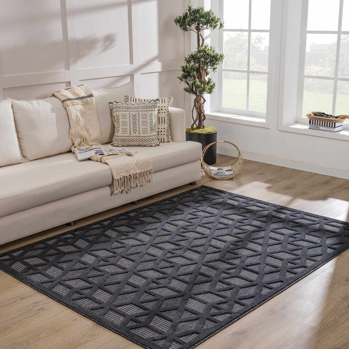 Hauteloom Nuri Black Outdoor Rug