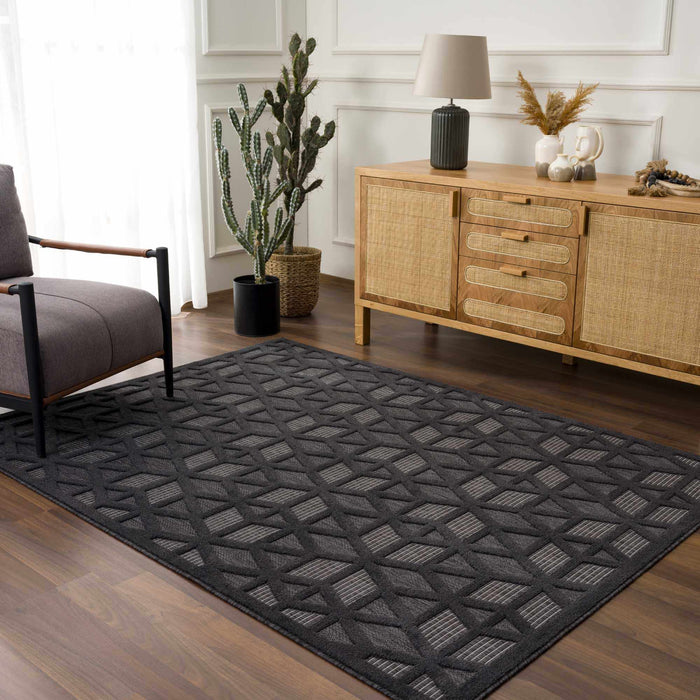 Hauteloom Nuri Black Outdoor Rug