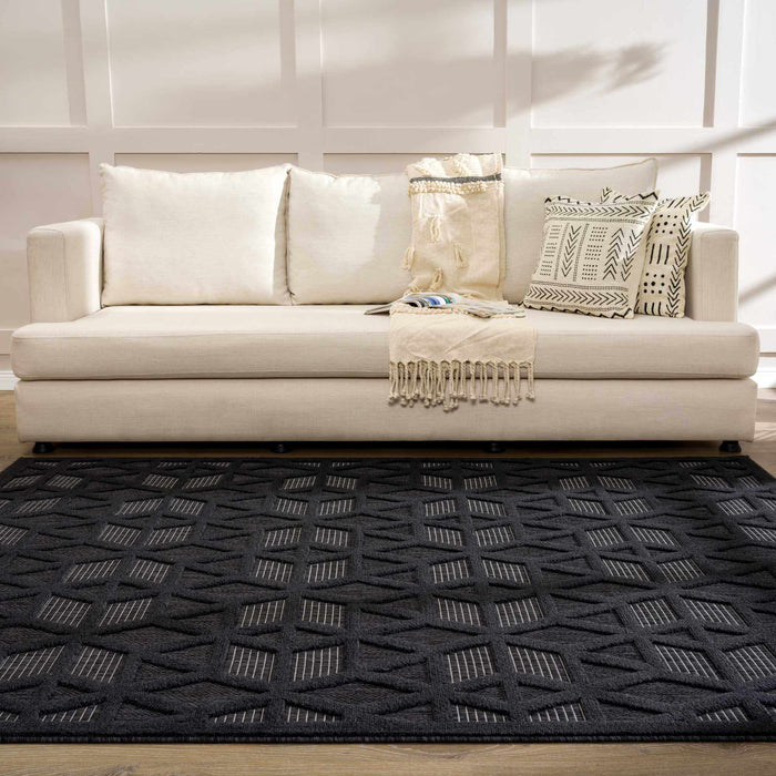 Hauteloom Nuri Black Outdoor Rug