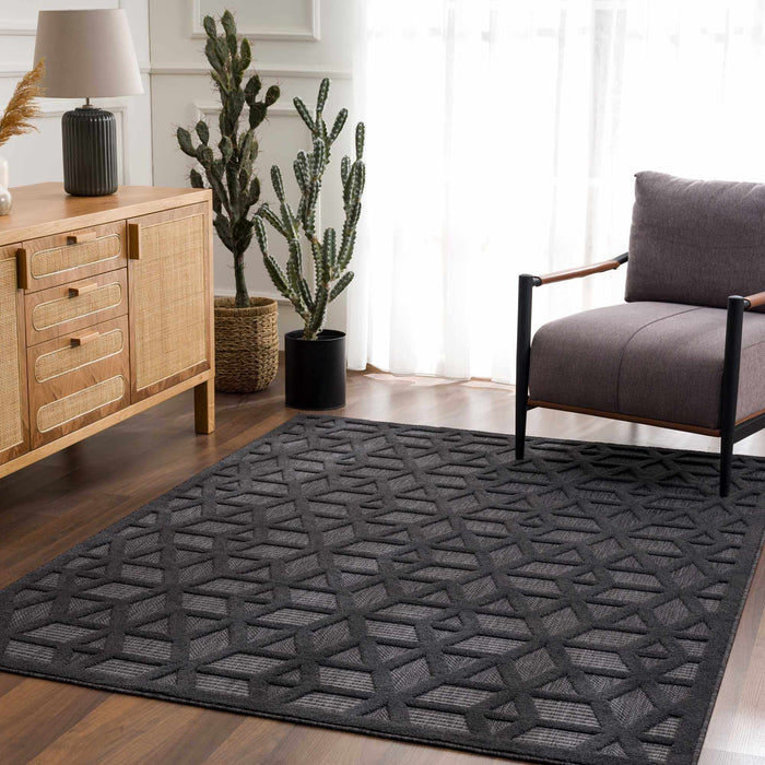 Hauteloom Nuri Black Outdoor Rug