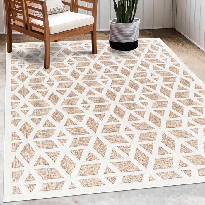 Hauteloom Nuri Tan Outdoor Rug