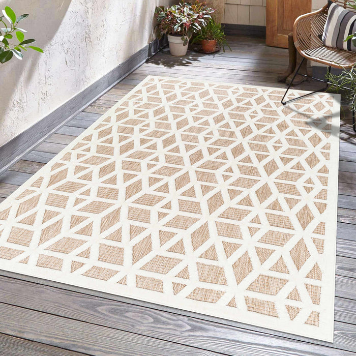 Hauteloom Nuri Tan Outdoor Rug