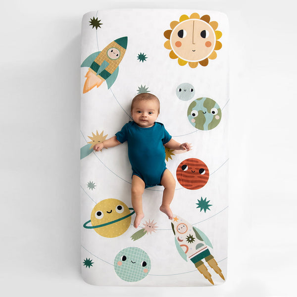 Rookie Humans Space Explorer Standard Size Crib Sheet