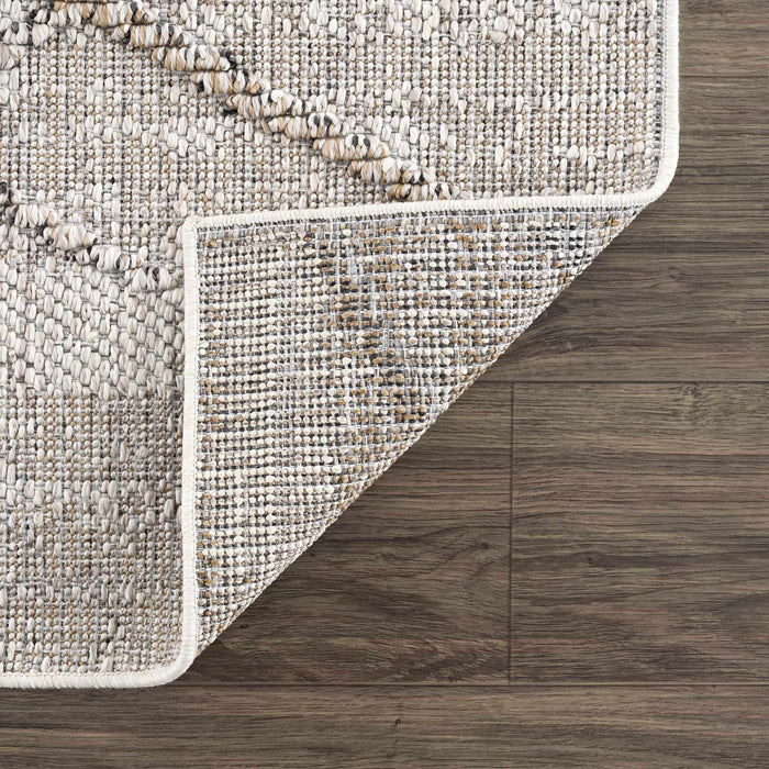 Hauteloom Baqer Bone & Tan Textured Performance Rug - Limited Edition