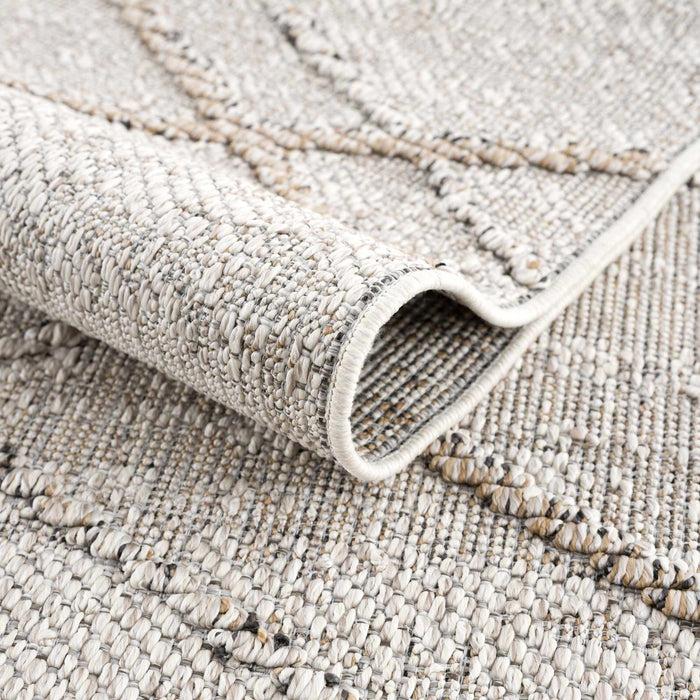 Hauteloom Baqer Bone & Tan Textured Performance Rug - Limited Edition