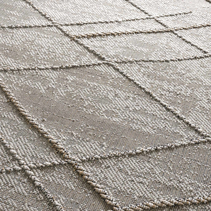 Hauteloom Baqer Bone & Tan Textured Performance Rug - Limited Edition