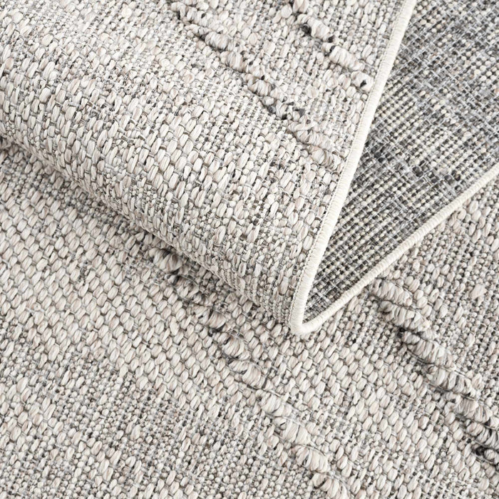 Hauteloom Baqer Bone & Taupe Textured Performance Rug - Limited Edition