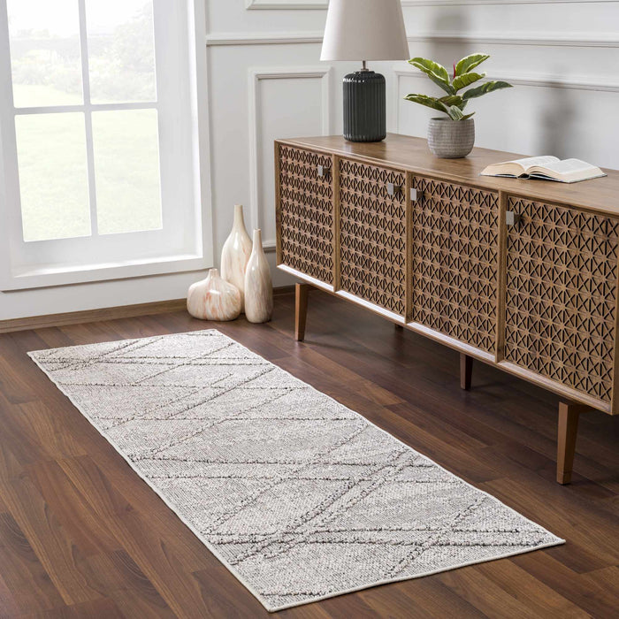 Hauteloom Baqer Bone & Taupe Textured Performance Rug - Limited Edition