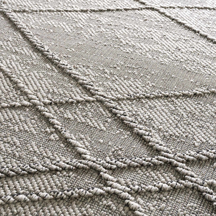 Hauteloom Baqer Bone & Taupe Textured Performance Rug - Limited Edition