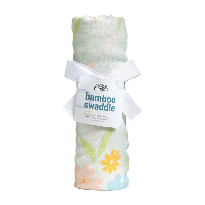 Rookie Humans Enchanted Meadow bamboo swaddle