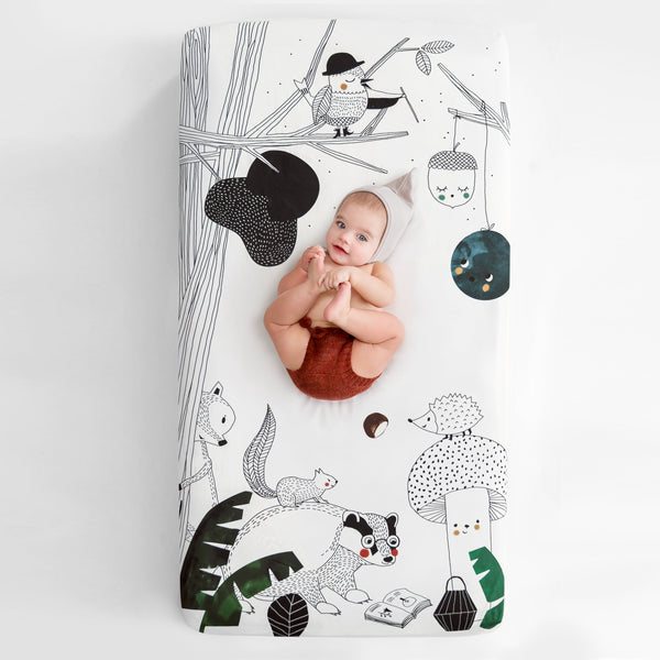 Rookie Humans Woodland Dreams Standard Size Crib Sheet