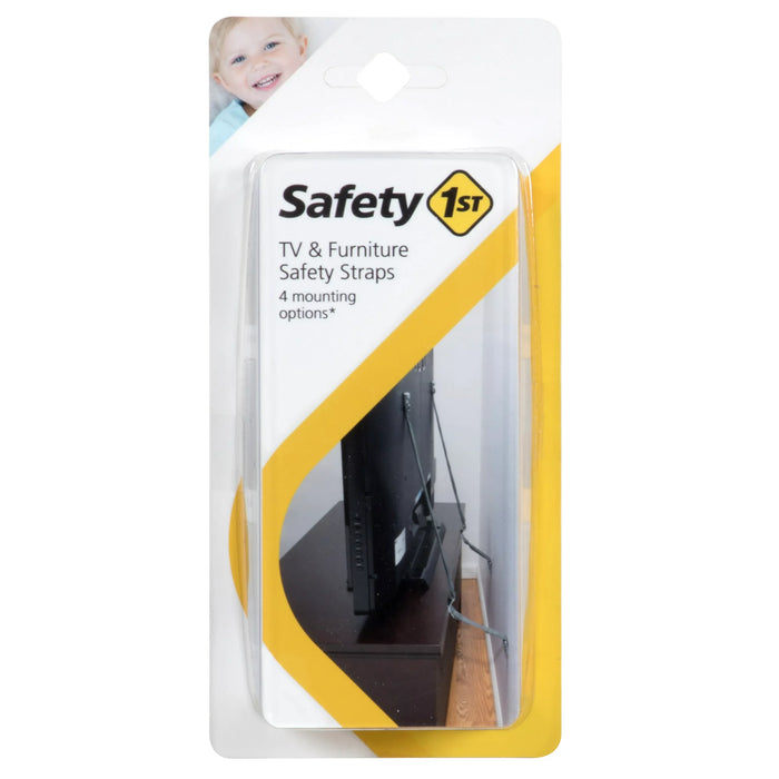Safety 1ˢᵗ TV & Furniture Safety Straps, Black