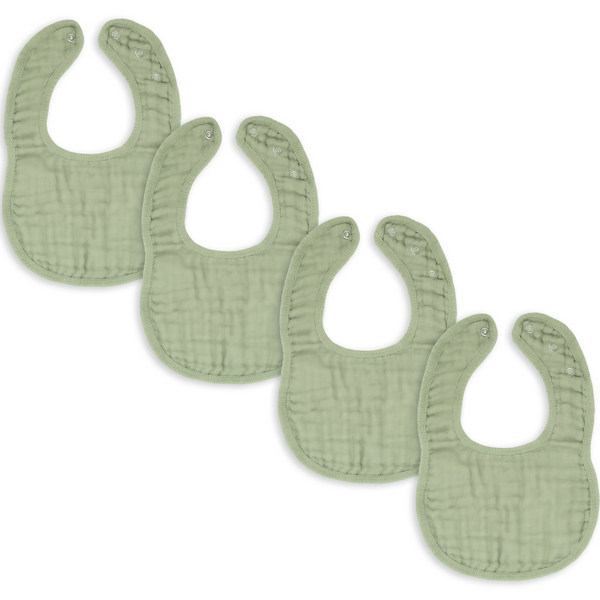 Comfy Cubs Muslin Cotton Baby Bibs - Sage