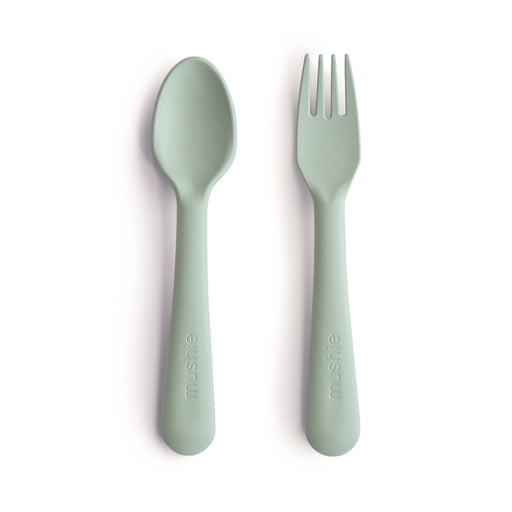 Mushie Dinnerware Fork and Spoon Set