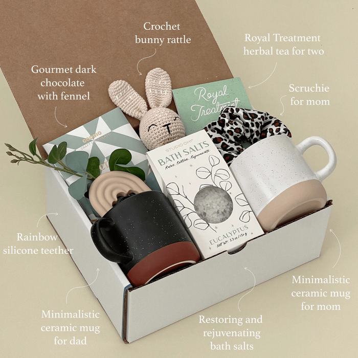 Happy Hygge Gifts New Parents Gift Box for New Mom