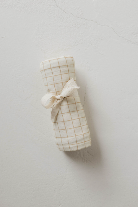 forever french Muslin Swaddle | Golden Grid