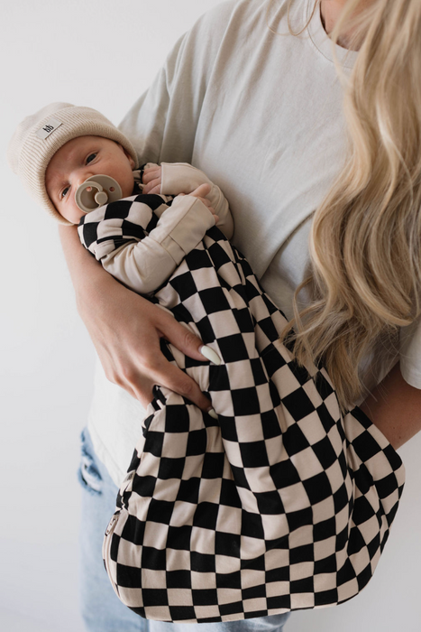 forever french Bamboo Sleep Sack | Black Checker