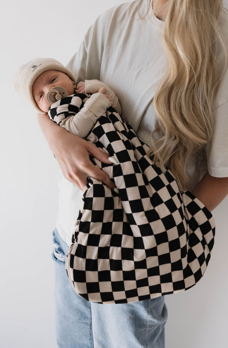 forever french Bamboo Sleep Sack | Black Checker