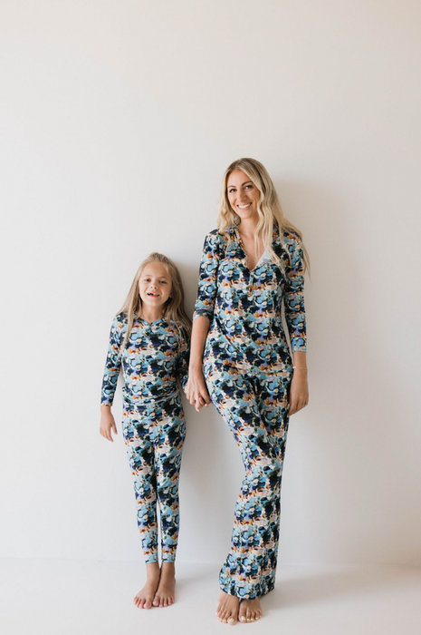 forever french baby Bamboo Two Piece Pajamas | Charli Print