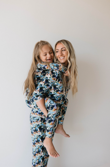 forever french baby Bamboo Two Piece Pajamas | Charli Print