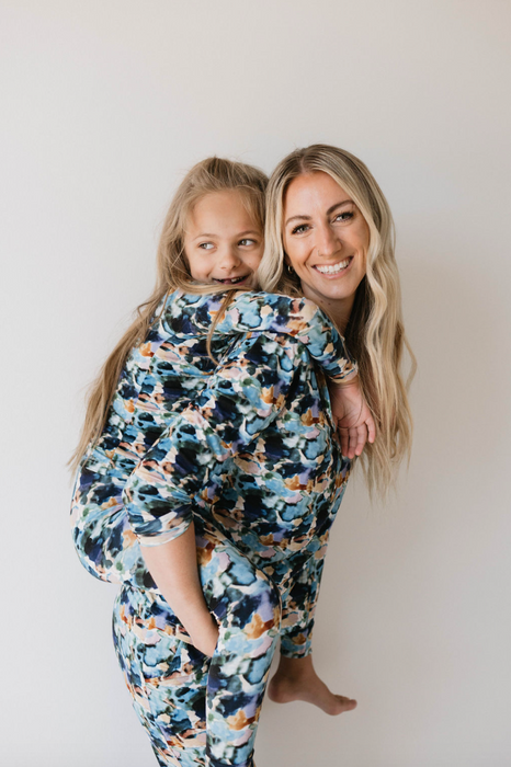 forever french baby Bamboo Two Piece Pajamas | Charli Print