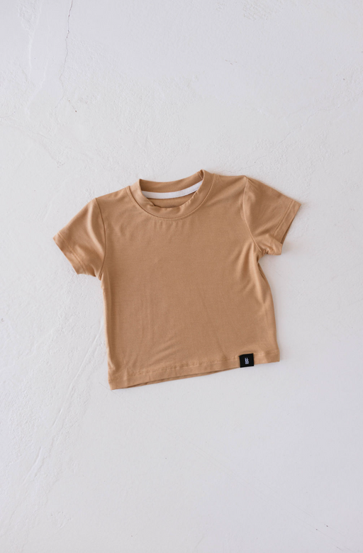 forever french baby Basic Bamboo Tee | Desert Sunset