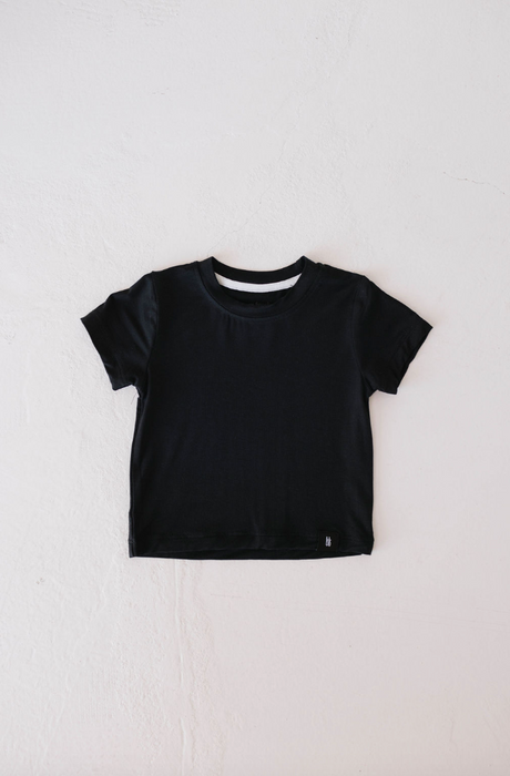 forever french baby Basic Bamboo Tee | Midnight Black