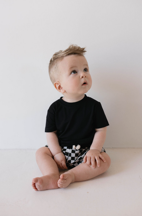 forever french baby Basic Bamboo Tee | Midnight Black