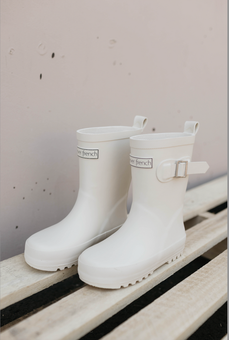 forever french Rain Boots | Cream