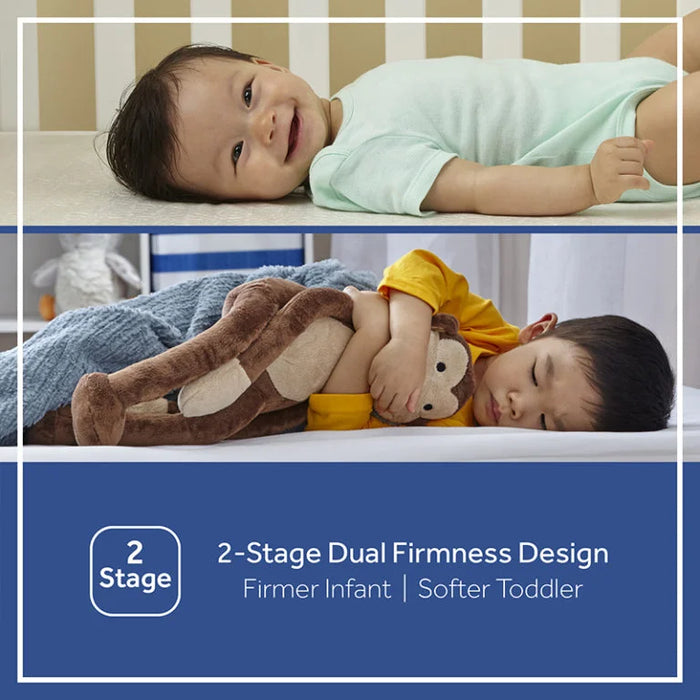 Sealy Baby Stargazer 2-Stage Crib and Toddler Mattress