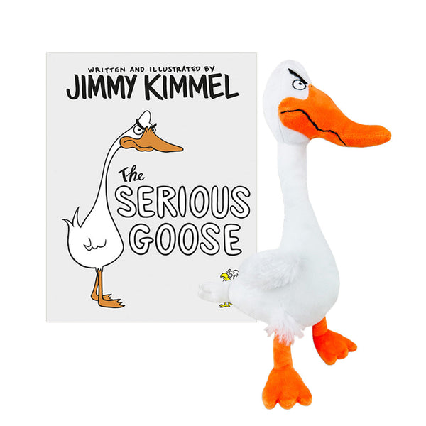 MerryMakers Serious Goose Plush Doll & Book