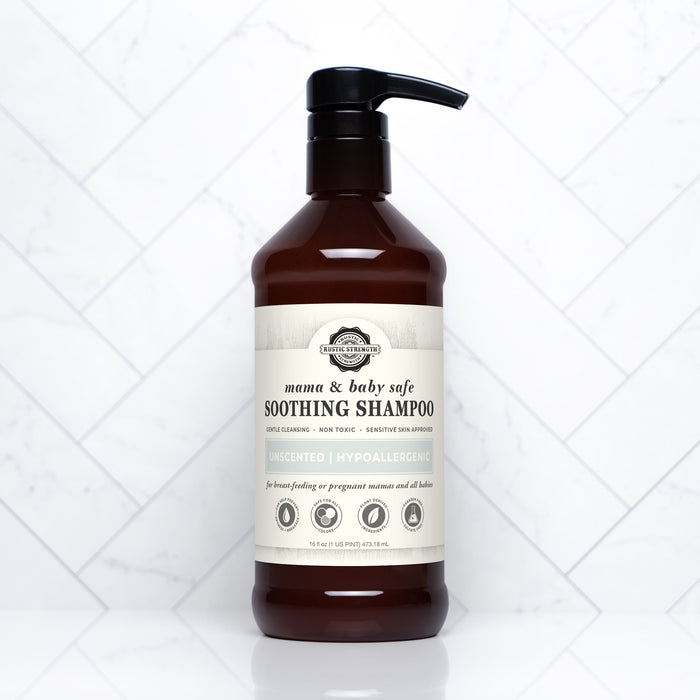Rustic Strength Soothing Shampoo | Mama + Baby Safe