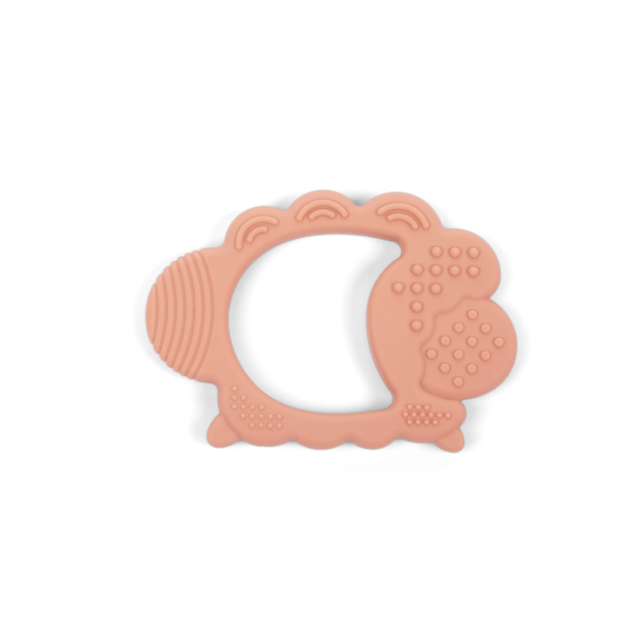 bug + bean kids Silicone Sheep Teether - Muted Clay